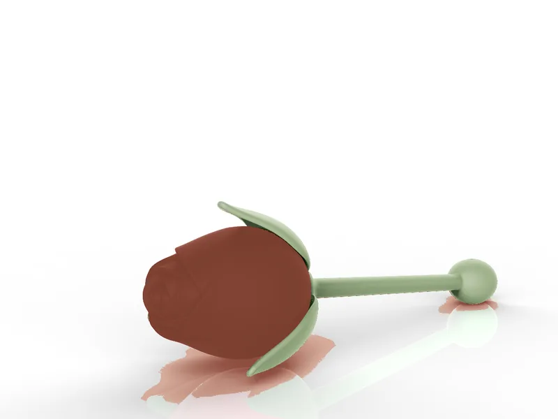 Slow Duo Whisper AB0160 rose massager — view 2